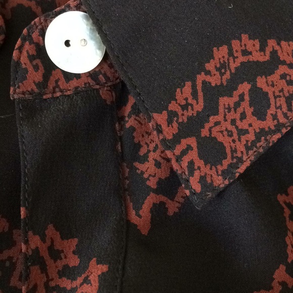 Maggy London vintage silk belted shirt dress - Picture 8 of 8